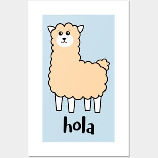 Hola, says the Alpaca Posters and Art